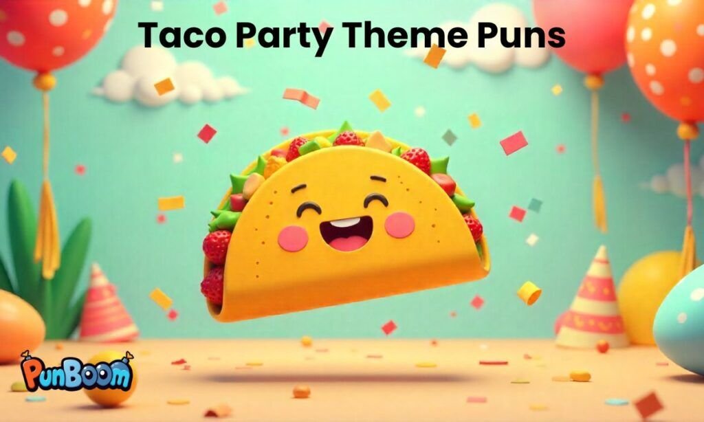 Taco party puns, fiesta invitations, and funny taco wordplay