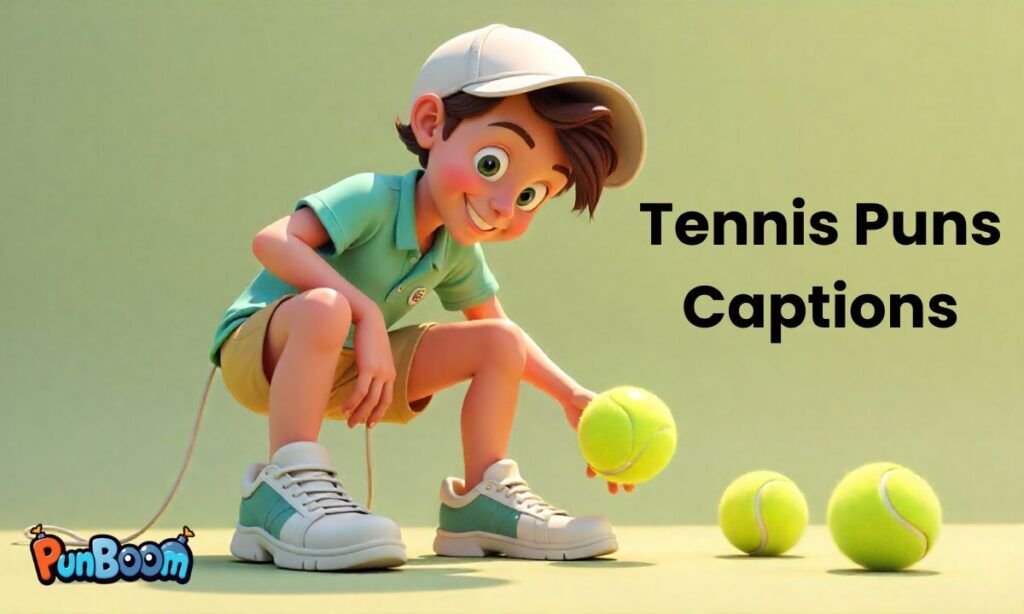 Tennis puns captions, creative post lines, and ace-themed wordplay