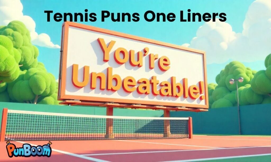 Tennis puns one liners, short tennis sayings, and quick court humor
