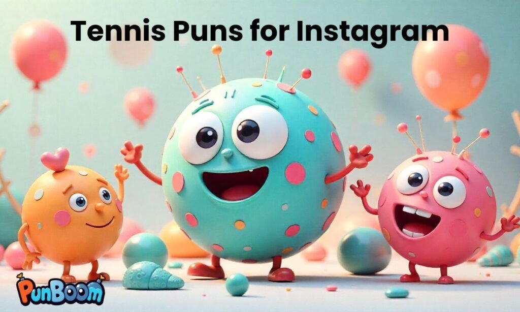 Tennis puns for Instagram, catchy captions, and hashtag-ready tennis humor