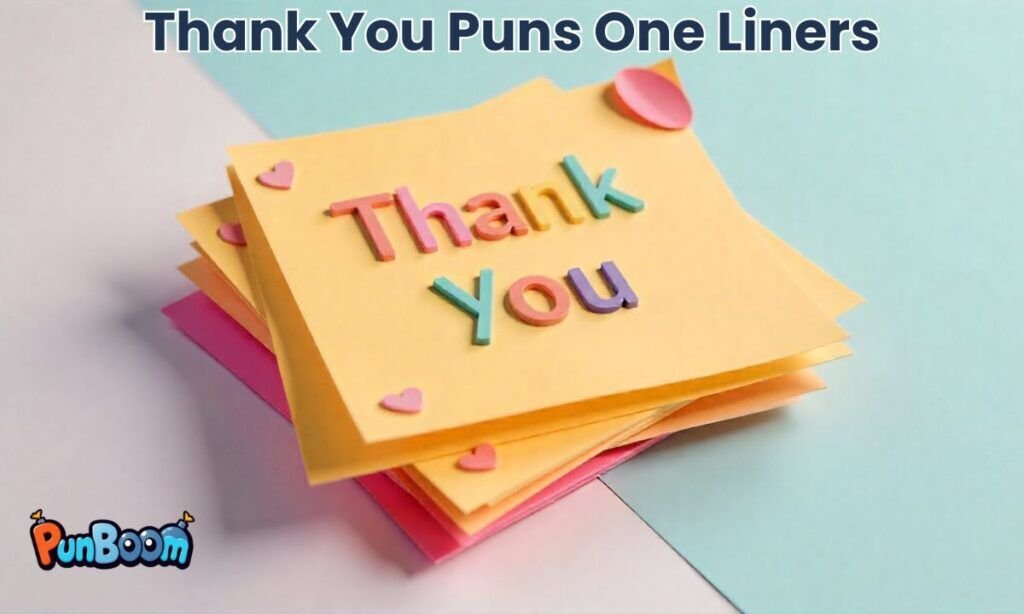 Short thank you puns and funny one-liners