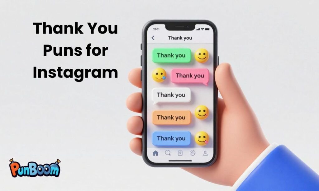 Thank you puns for Instagram posts and stories