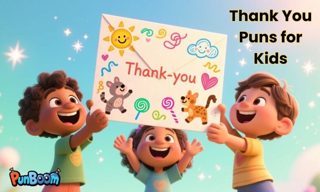 Child-friendly thank you puns for kids