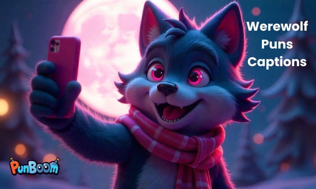 Werewolf captions, Instagram Reel lines, and creative pun captions