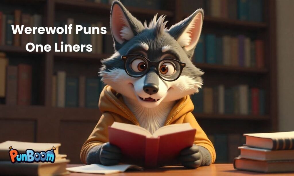 Werewolf puns one-liners, quick werewolf jokes, and short captions