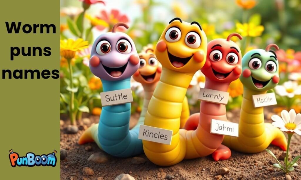 Funny worm names, creative worm nicknames, and silly character ideas