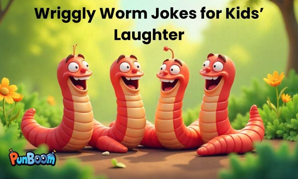 Kid-friendly worm jokes, clean garden humor, and silly worm puns